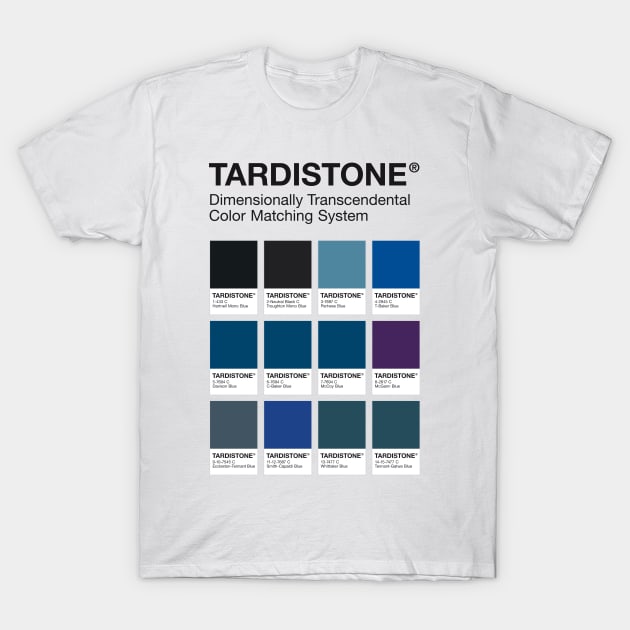 TARDISTONE colour chart T-Shirt by andrew_kelly_uk@yahoo.co.uk